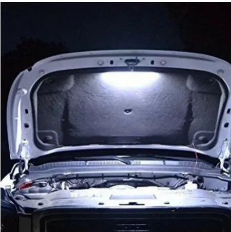 Automatic LED car hood light bar 39cm white 6000K with 21 SMD5050 LEDs and 2-metre cable