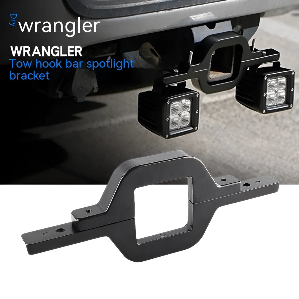 Black aluminium alloy LED reverse lamp bracket for Jeep Wrangler off-road vehicle
