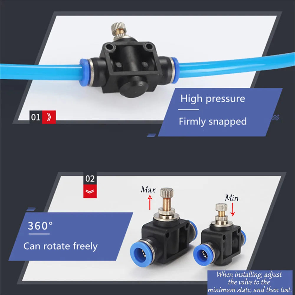 Turbo car decompress ornament doll kit with pressure valve, copper tube, and clips on a white background.