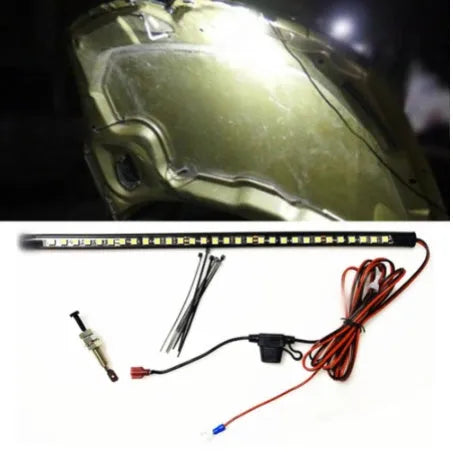 Automatic LED car hood light bar 39cm white 6000K with 21 SMD5050 LEDs and 2-metre cable