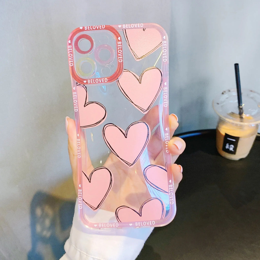 Heart-angel eyes design iPhone mobile phone case in TPU material back cover style