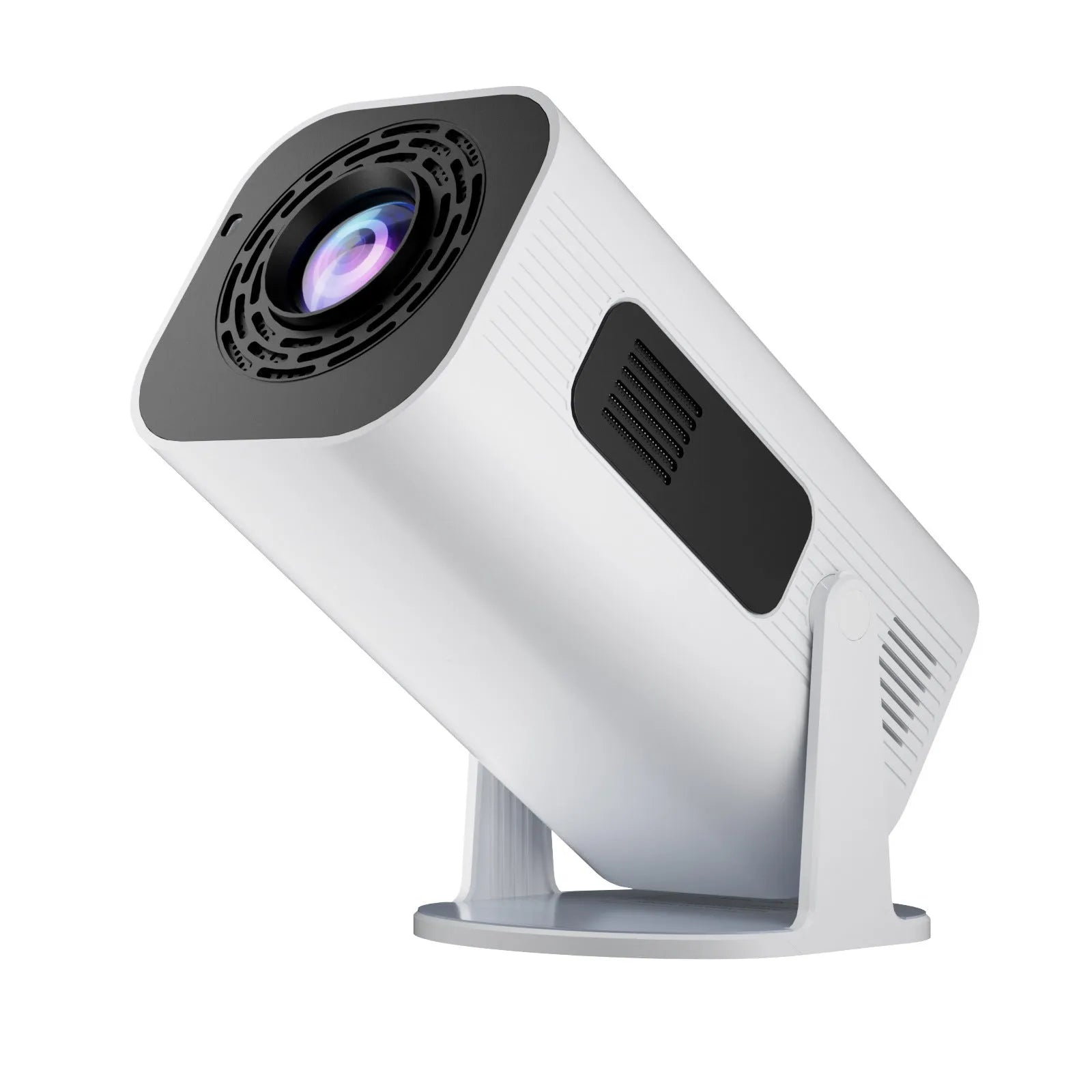 P330 portable mini projector in black and white colours with remote control and accessories