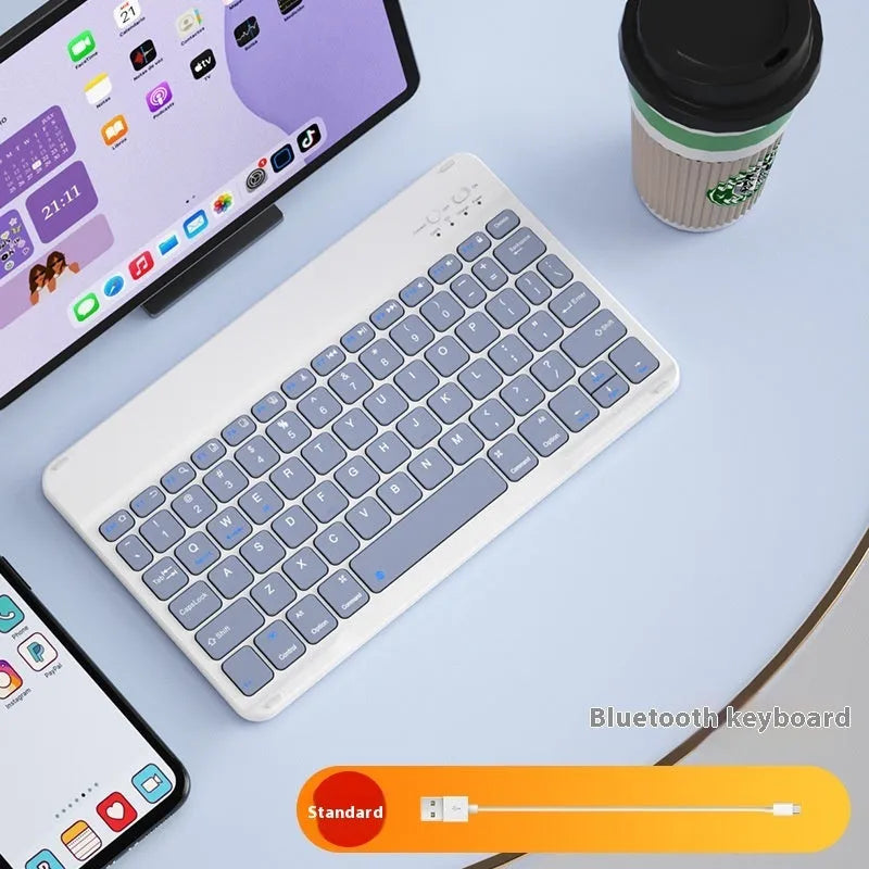Bluetooth wireless keyboard for tablet and computer in one of 11 colour options.