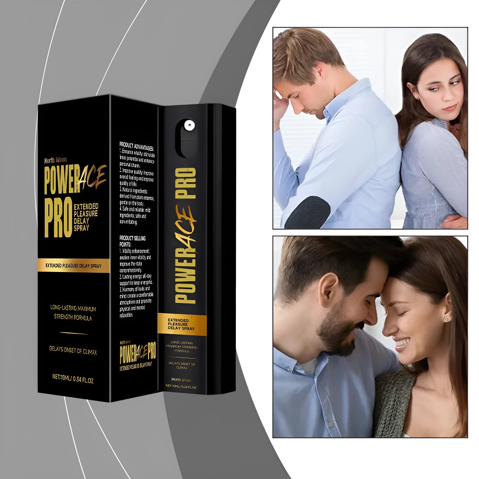 Men's compact 10 ml body spray bottle with natural extract formula for external care