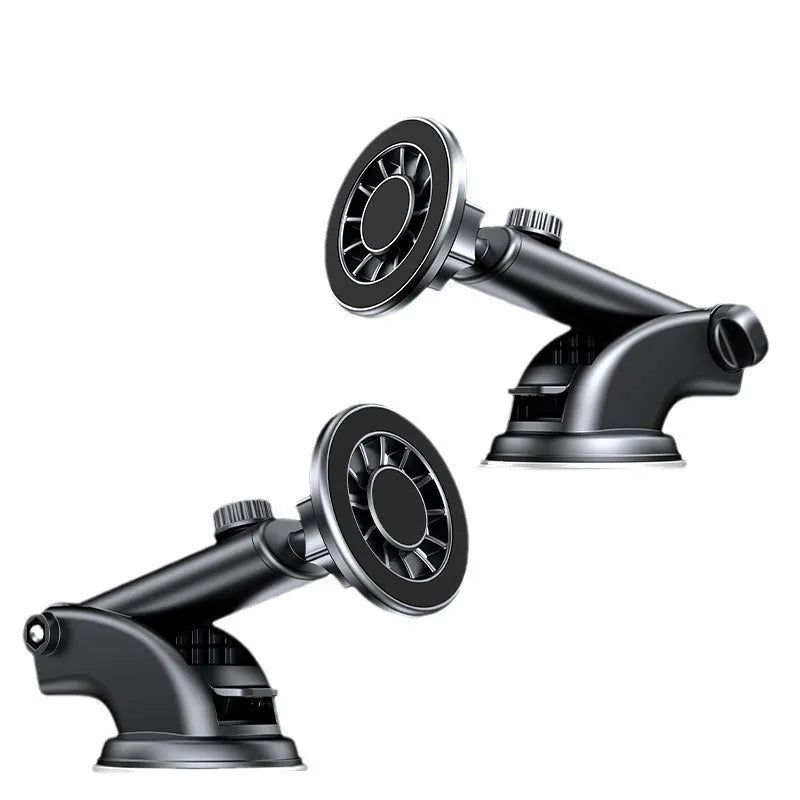 YC19 magnetic car phone holder with suction cup mount on car dashboard air vent