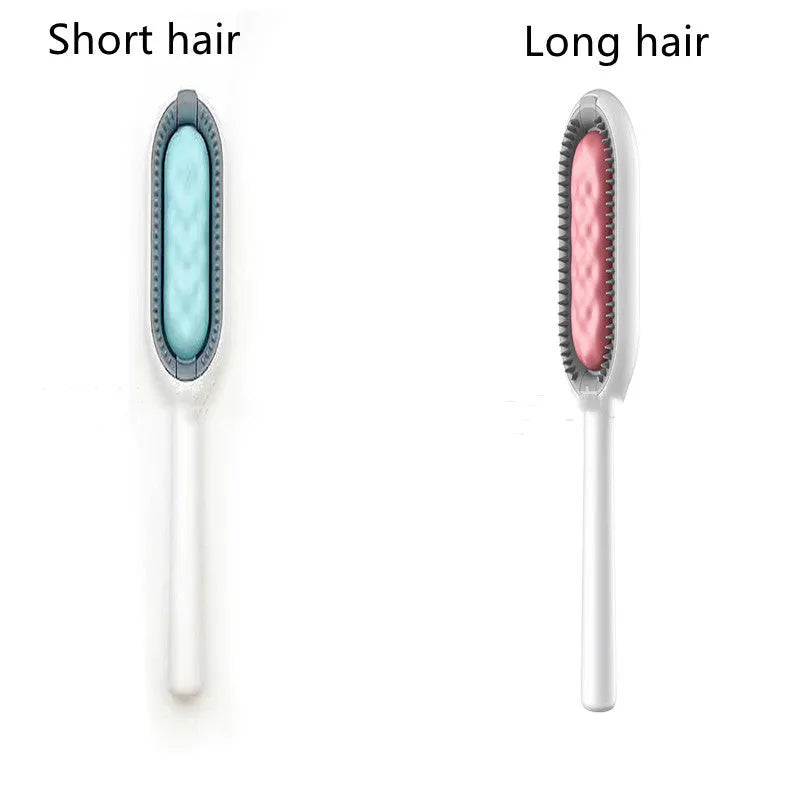 Green plastic pet hair removal comb with disposable adhesive wipes for cats and dogs