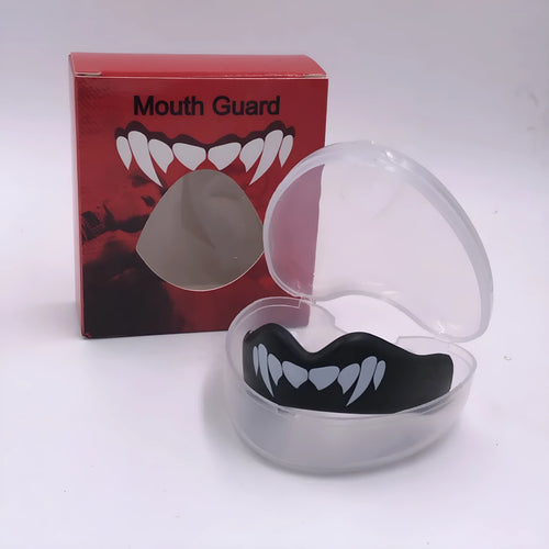 Boxing mouthguard with printed teeth design for adult fight sports