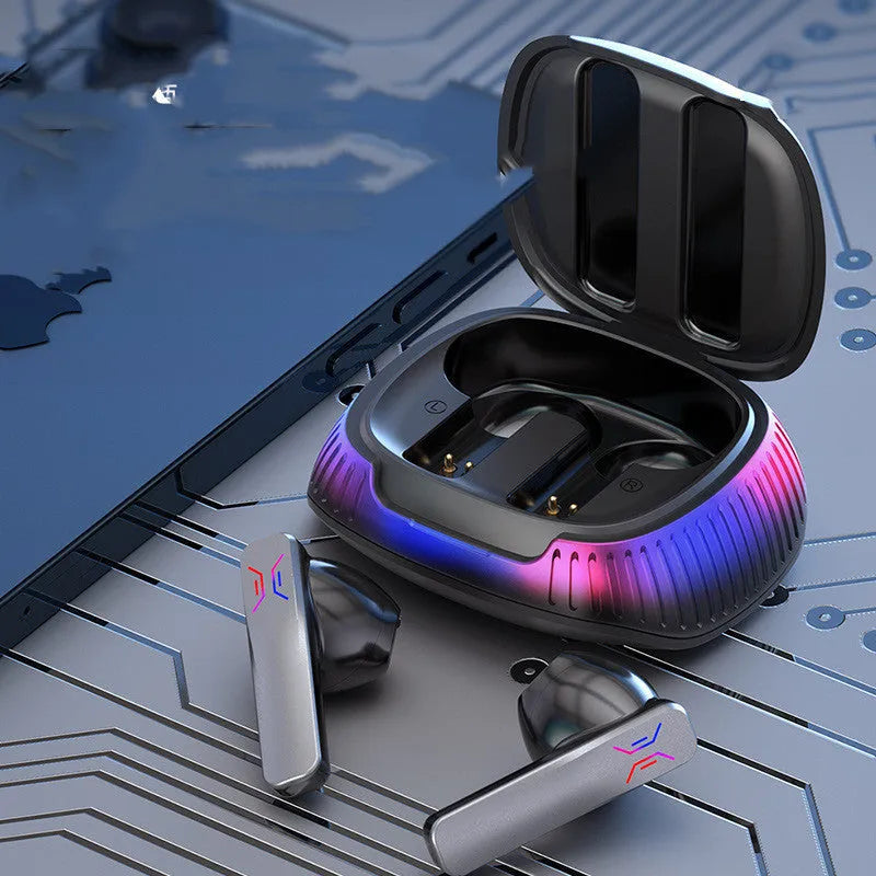Hall Flashing Wireless Gaming Headset in Black or White with earplug design
