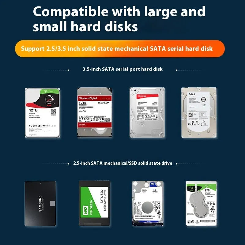 3.5 inch USB 3.0 SATA hard disk enclosure with sliding cover in black silver colour variant