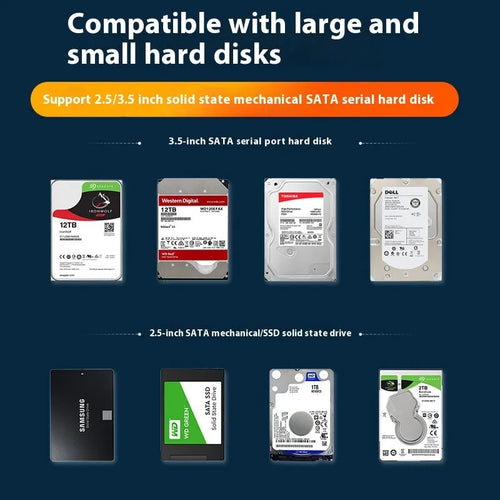 3.5 inch USB 3.0 SATA hard disk enclosure with sliding cover in black silver colour variant