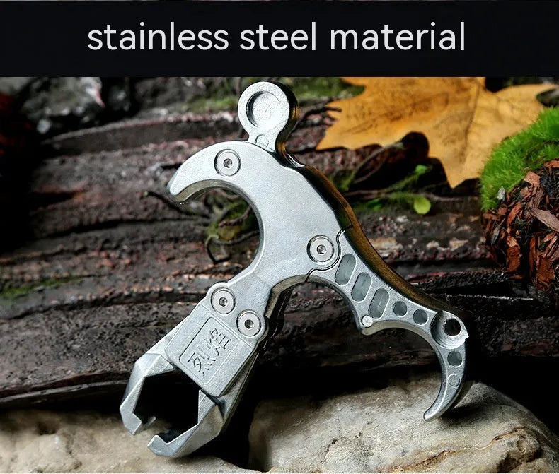 Alloy release aid two-axis harpoon clip for flame dispenser fishing accessory