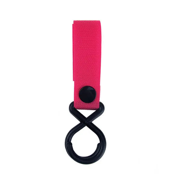 Nylon luggage velcro hook in assorted colours on white background with independent OPP packaging.