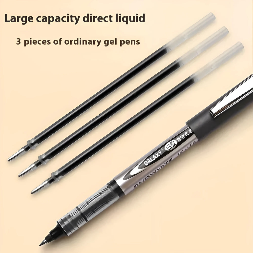 0.5mm signature pen with plastic shell and water-based quick-drying ink available in multiple colours