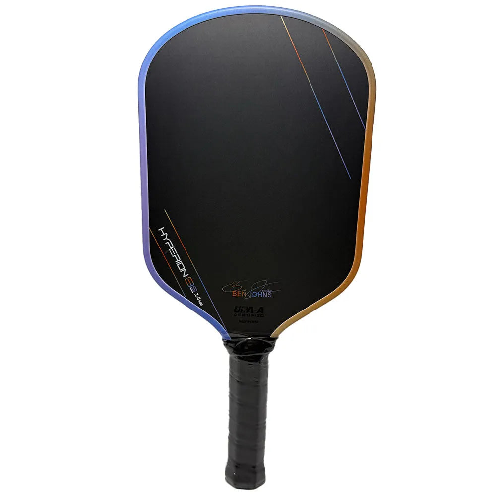 Aurora Multicolor Hyperion 3s pickleball racket with T700 carbon fibre construction and honeycomb core