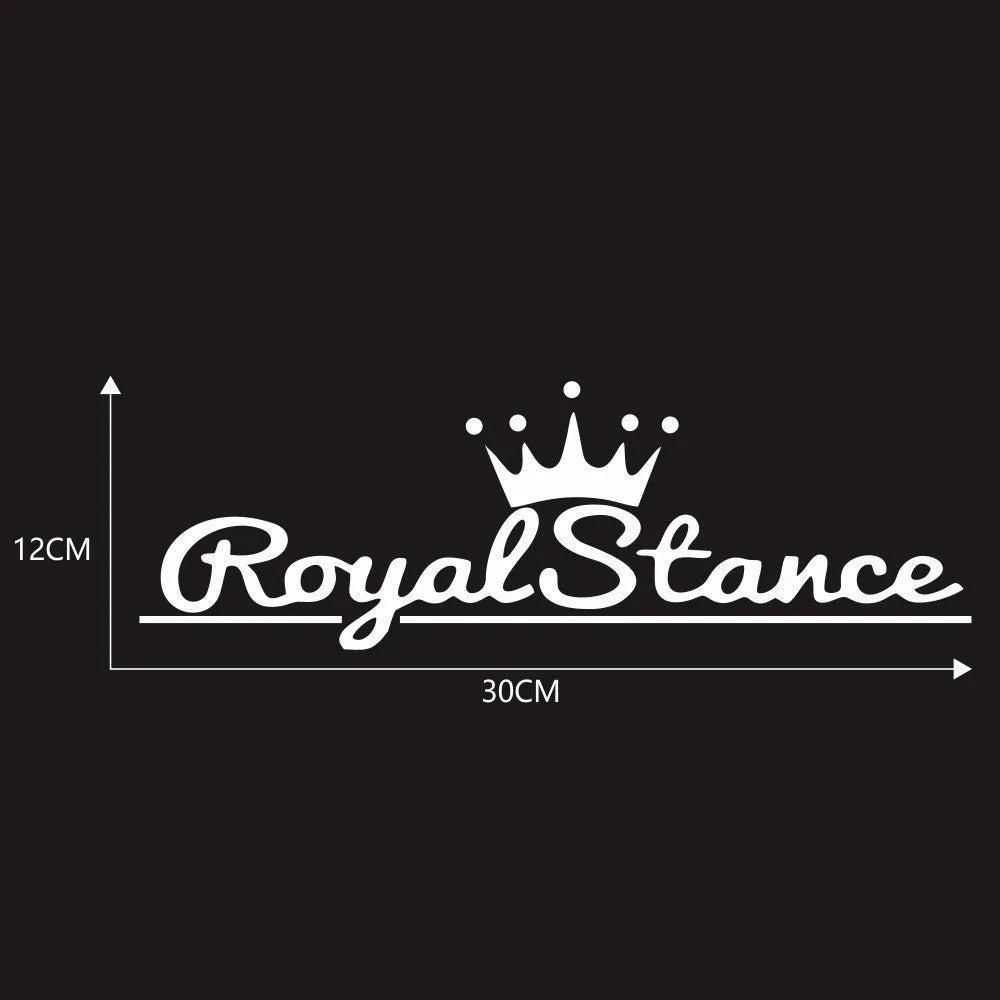 Reflective colourful vinyl crown car sticker for vehicle personalisation.