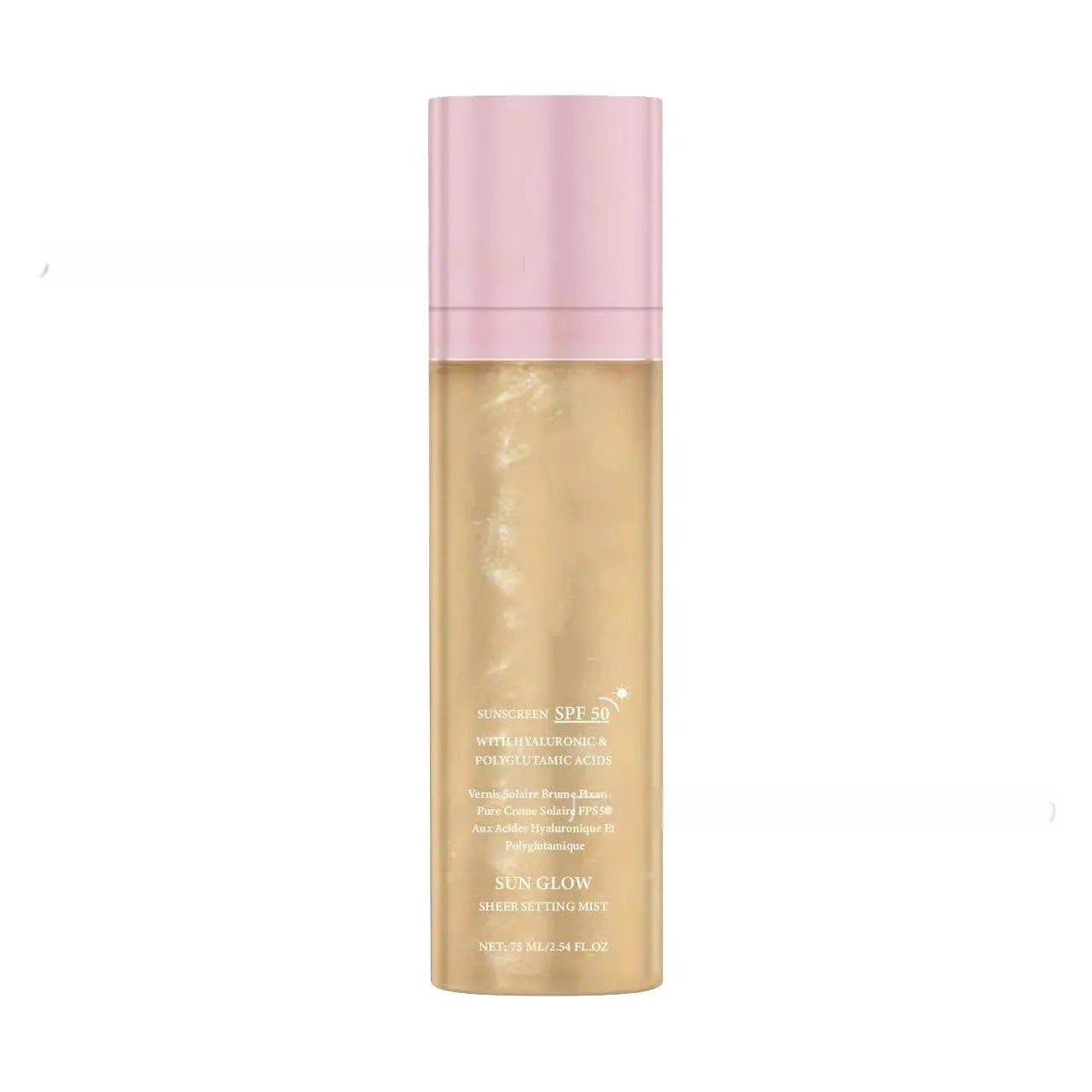 75ml moisturising toner spray bottle with light texture for makeup setting and daily hydration