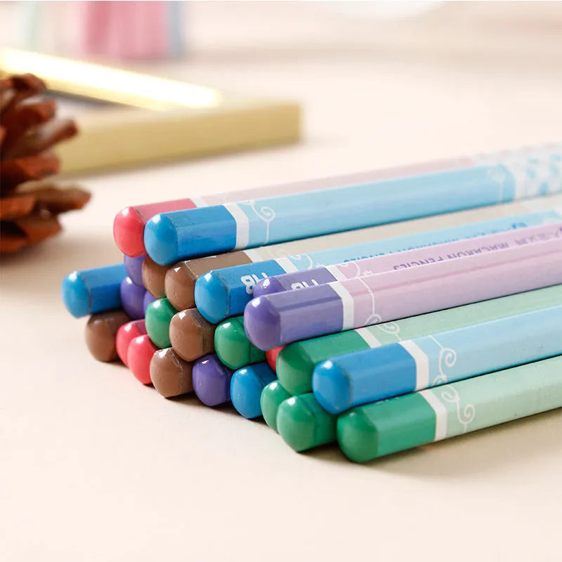 Pack of 50 wooden six-sided HB drafting pencils with basswood shells for technical drawing.