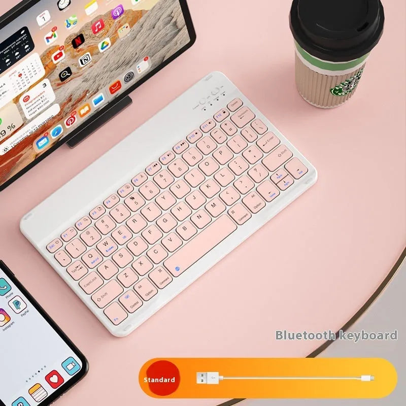 Bluetooth wireless keyboard for tablet and computer in one of 11 colour options.