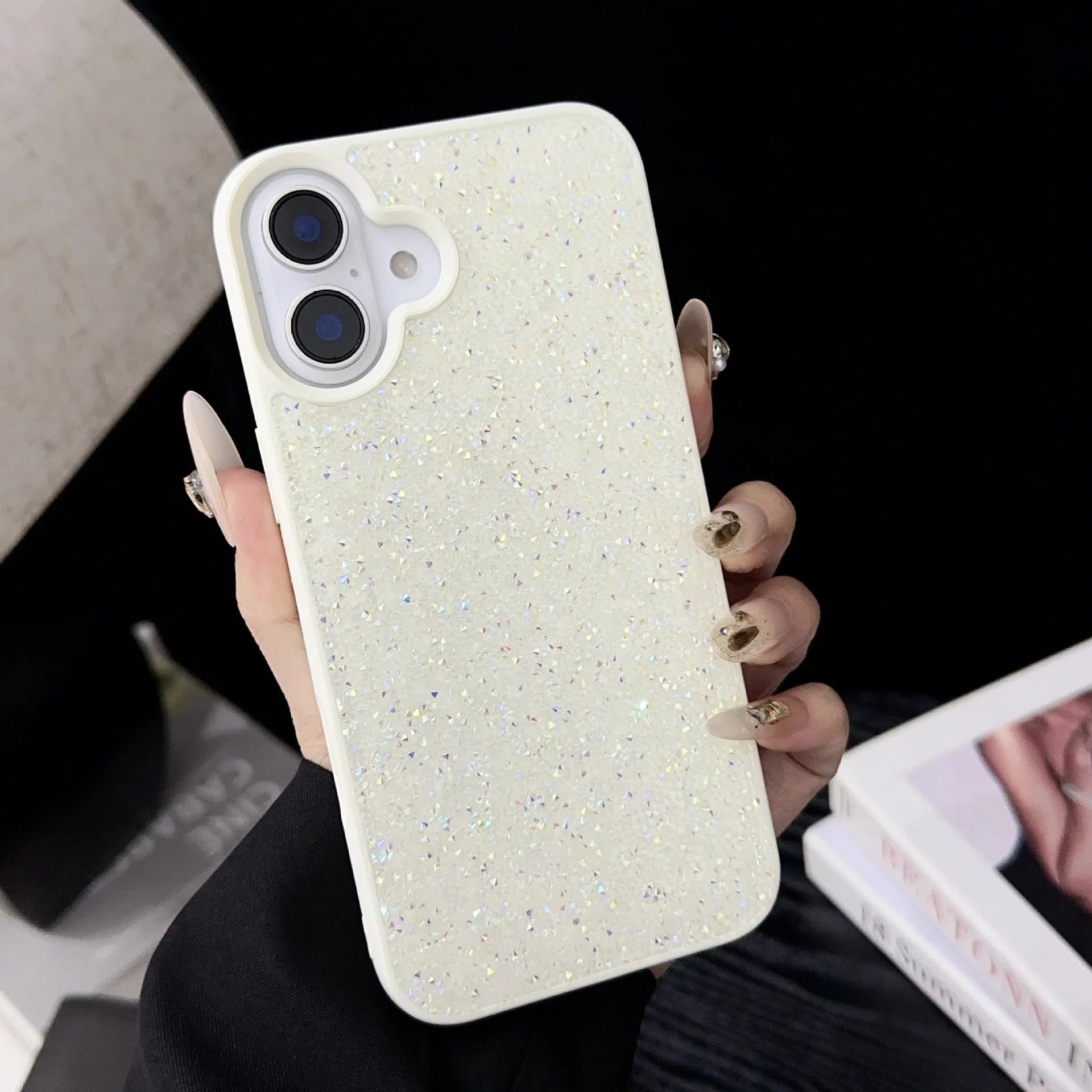 Luxury full diamond handmade phone case for IP17 series anti-drop anti-wear in six colours