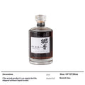 Glass wine accessory set with ice bucket, plates, whisky bottles and stainless steel ornaments in modern simple style
