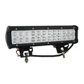 Black aluminium alloy 72W LED roof light bar for off-road vehicles with double row LED configuration