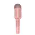 Wireless Bluetooth karaoke microphone in pink, blue, and green colour options.