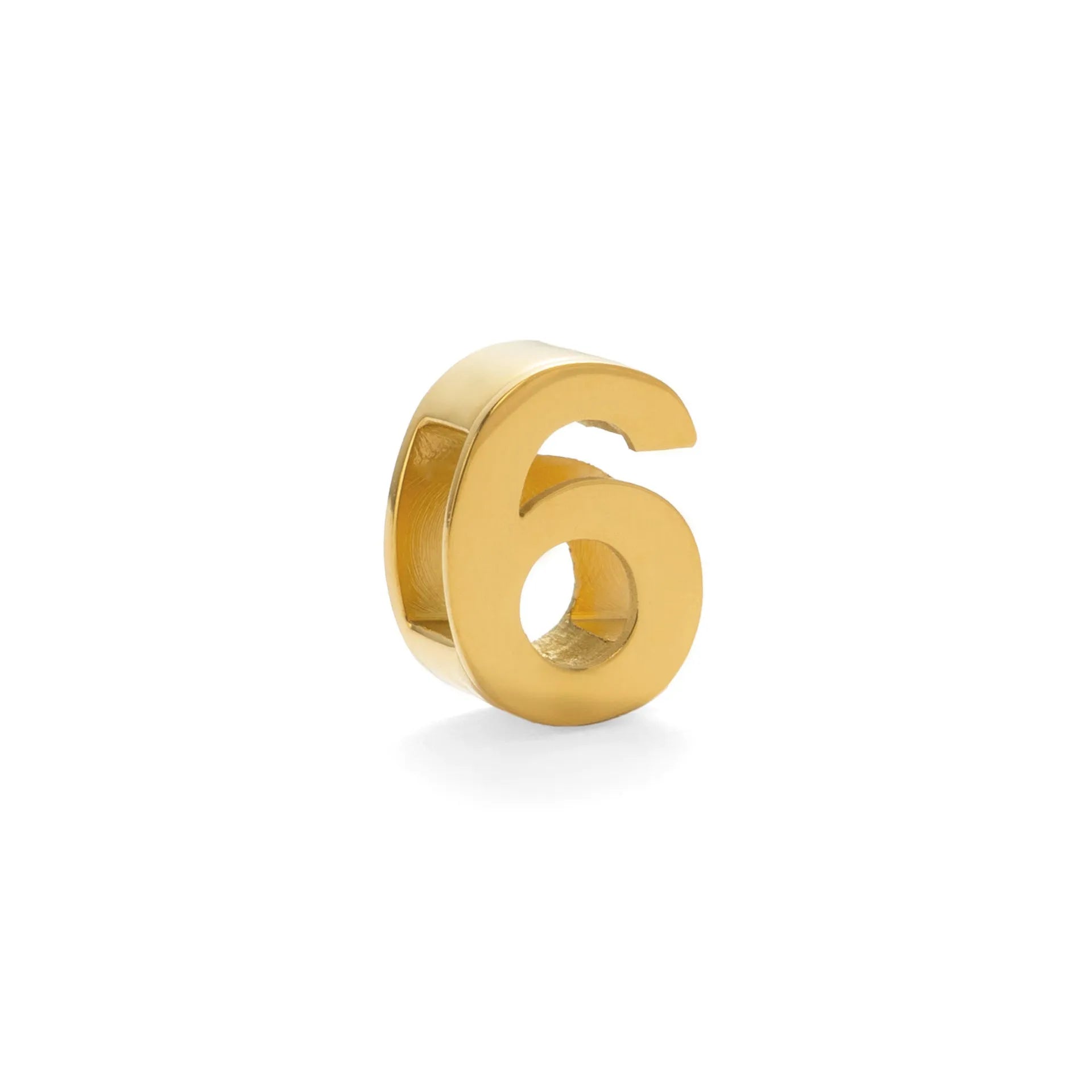 Titanium steel number letter necklace with 40.5cm chain and electroplated gold or silver finish