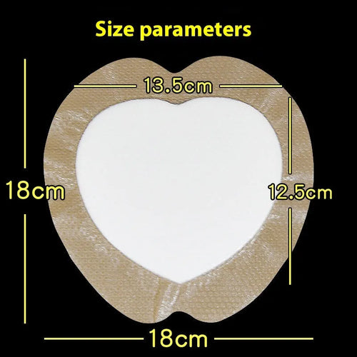 Large skin colour silicone bedsore dressing with adhesive backing for pressure ulcer care