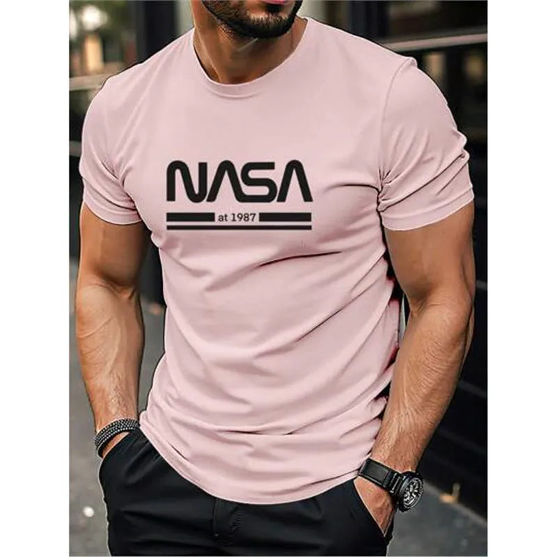 Men's slim-fit cotton short sleeve t-shirt in multiple colours with straight cut design