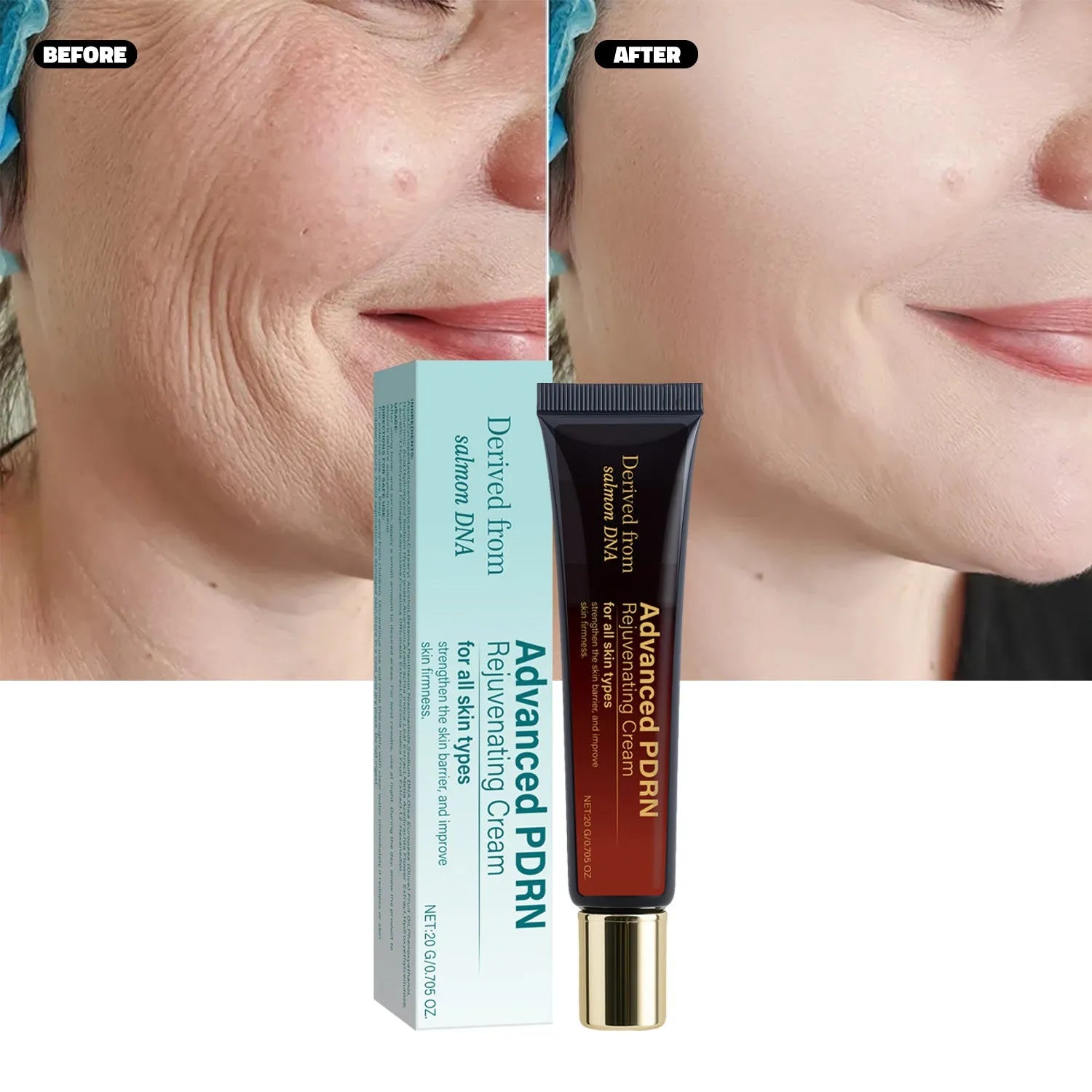 20ml jar of skin-activating hydrating moisturising cream with firming and wrinkle care properties