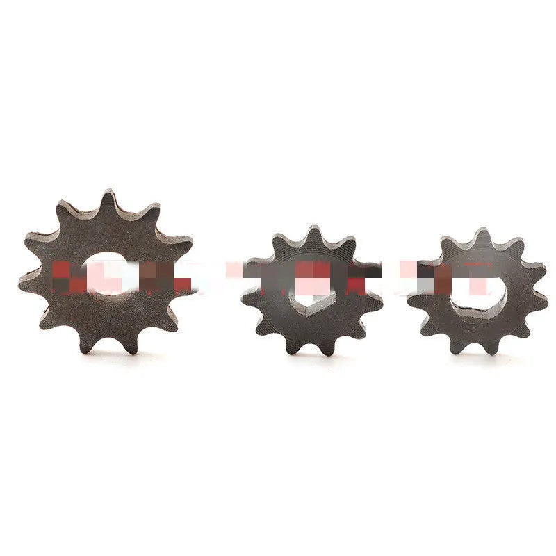 Cast iron motorcycle gear with 11 non-circular teeth for 25hT8F chain systems