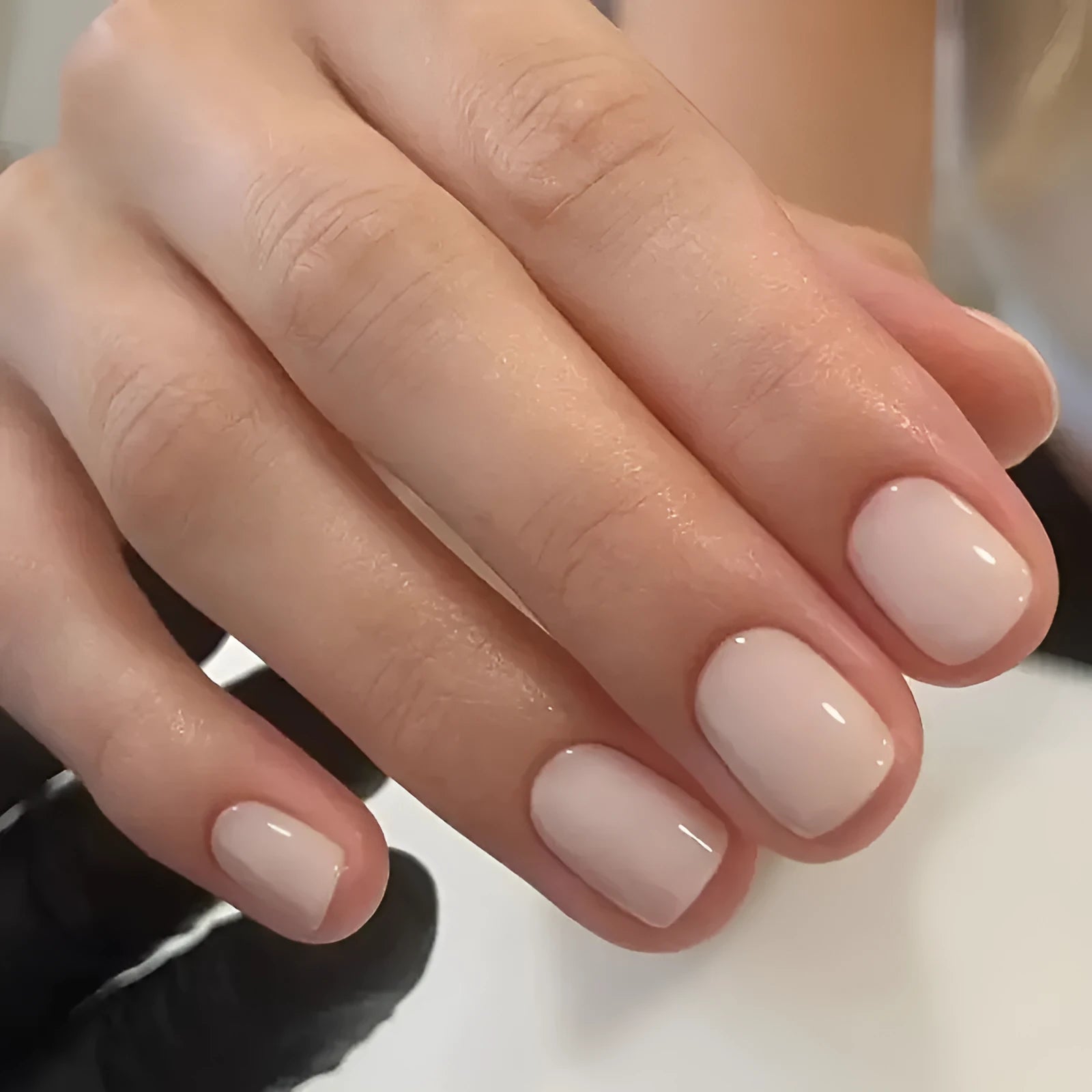 Plastic nail art set in solid colour MY119, a cute style fashion accessory for ladies.