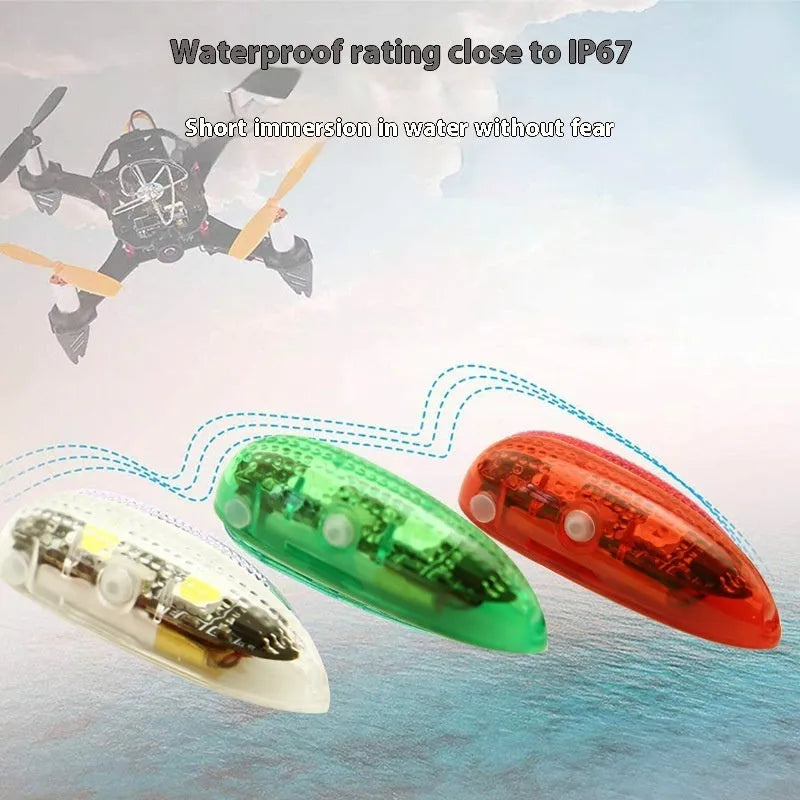 V3 wireless charging waterproof navigation light for RC cars, boats, and aircraft models.