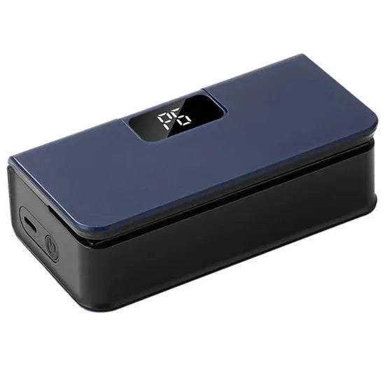 Small white or blue portable hand press heat sealing machine for plastic snack bags