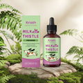 60ml bottle of dog milk thistle extract nutrient solution liquid supplement with turmeric and omega-3