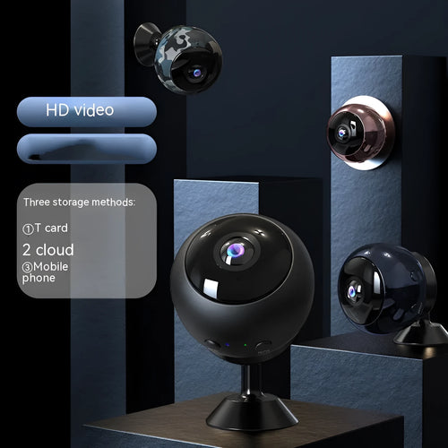 A12 wireless WIFI surveillance camera with ABS plastic housing and 3.6° lens