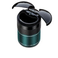 Car automatic sensing metal smart ashtray with lid in black colour