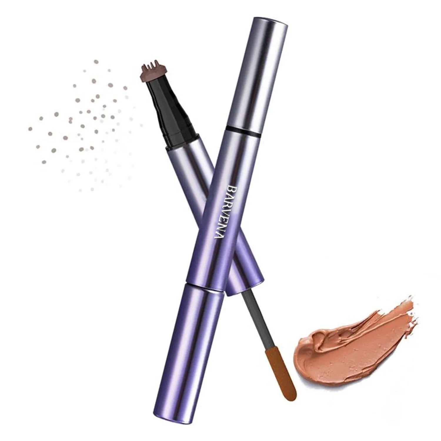Double-headed brow cream pen in brown and black for eyebrow shaping