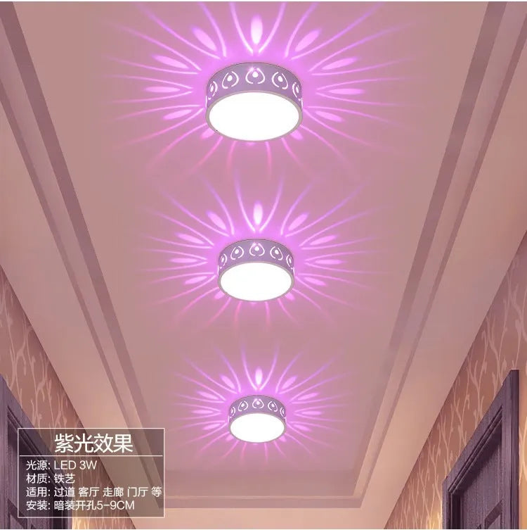 Creative Aisle 15cm 3W LED ceiling light in modern simple design with warm light option