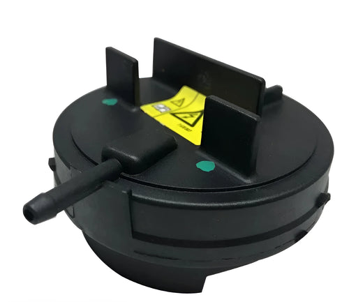 Black automotive exhaust valve component for BMW 3 Series and 5 Series vehicles