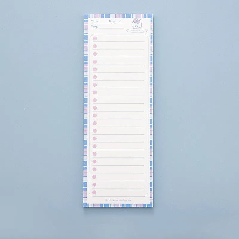 Ins Wind note book sticky pad with bear and bunny designs, 50 sheets, 91mm by 256mm