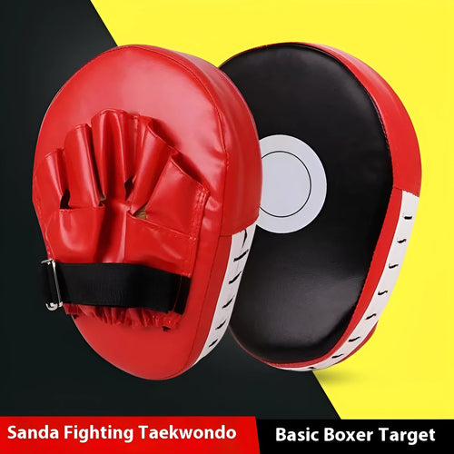 Boxing training punch mitts, a PU hand target held for striking practice.