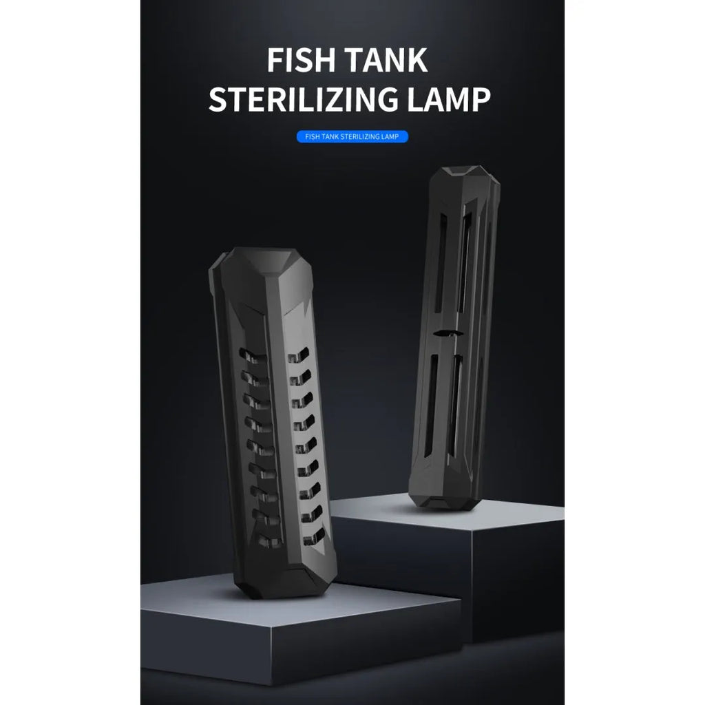 Fish tank timing effort sterilising lamp with three layer waterproof housing and UV bulb for aquarium water treatment