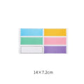 White German adhesive paper sticker for handwritten labels on a sheet.