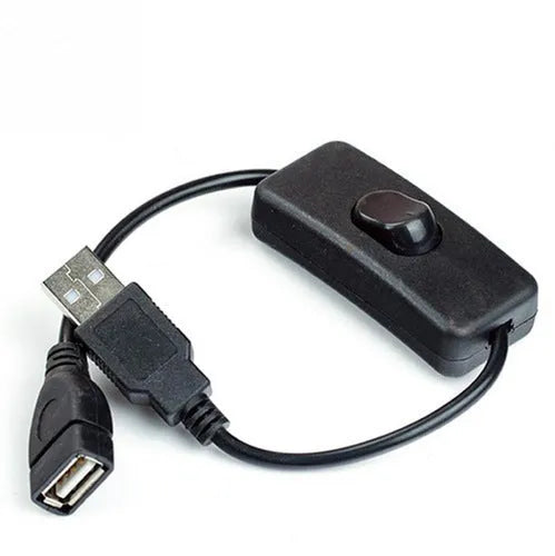 All-copper USB male to female extension cable, 28cm, for charging and data transfer
