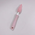 Silicone baby bottle brush set with main brush and straw cleaner in pink, blue or yellow colours