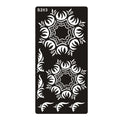 Hollow tattoo template sticker sheet with geometric design on water transfer paper