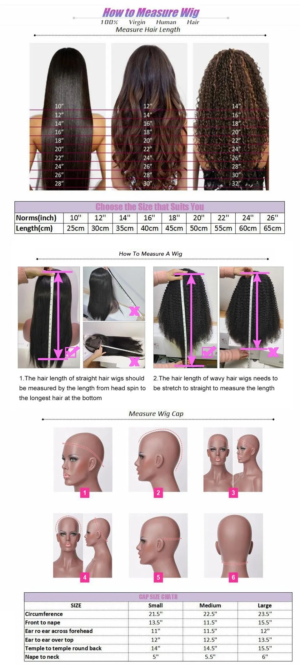 Body wave human hair lace front wig with natural hairline on display stand