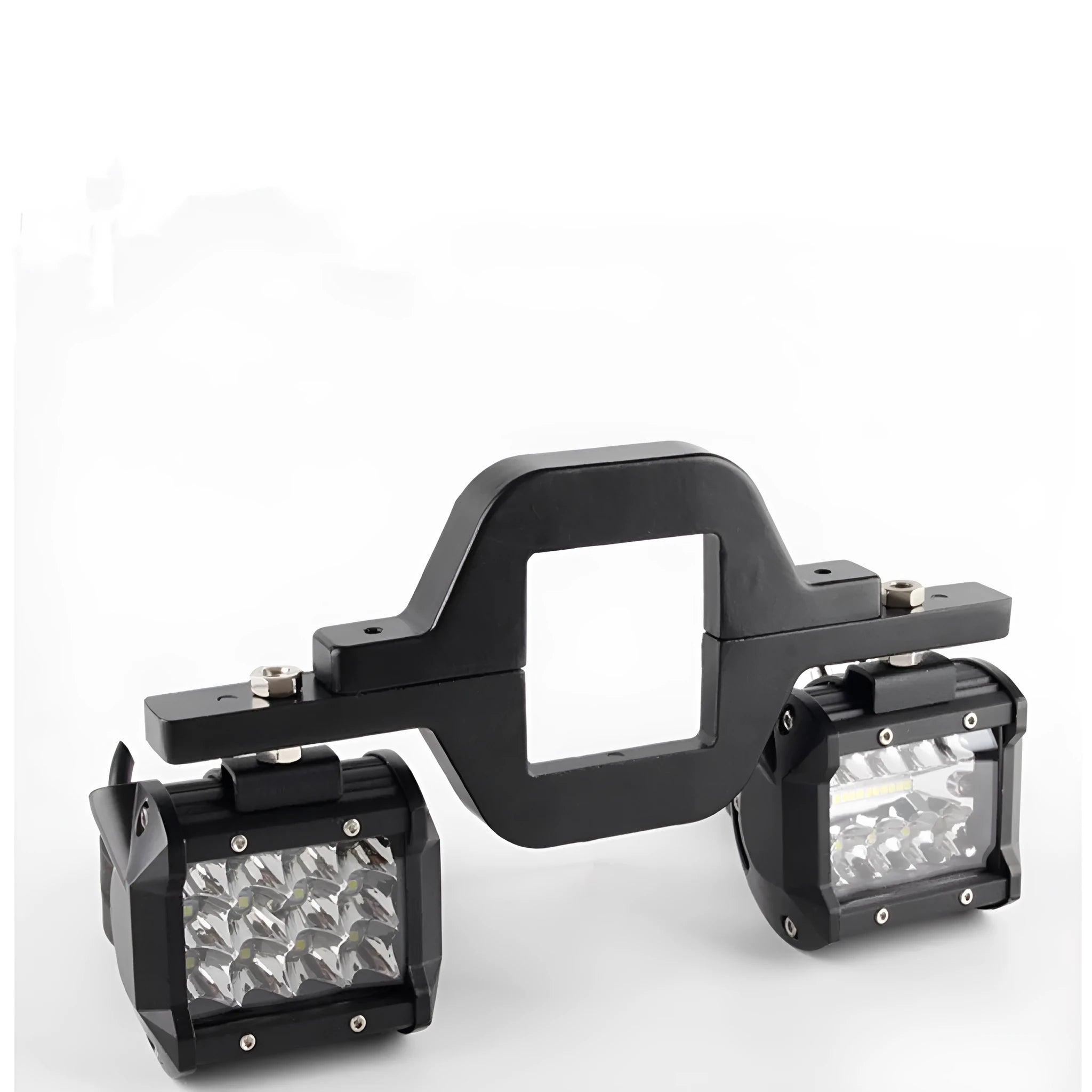Black off-road vehicle mounting bracket for trailer hook lamp holder