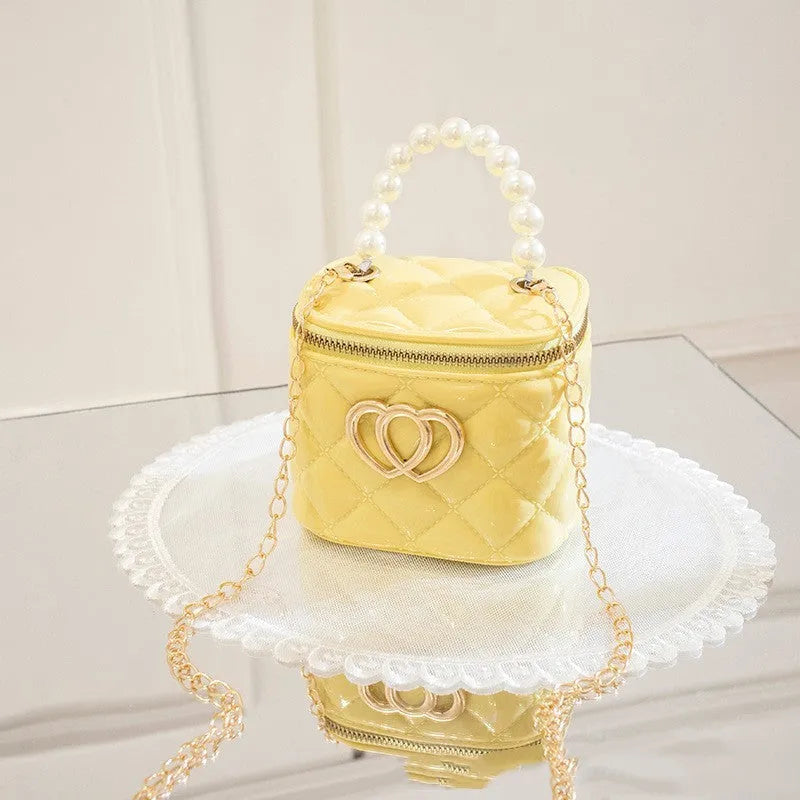 PVC bucket gel bag with heart pattern in various colour options